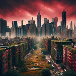 A future city pic of New York after everything goes wild