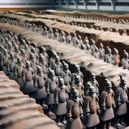 Lego-like terra cotta warriors