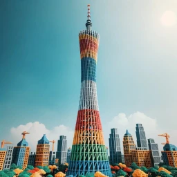 Lego-like Canton Tower