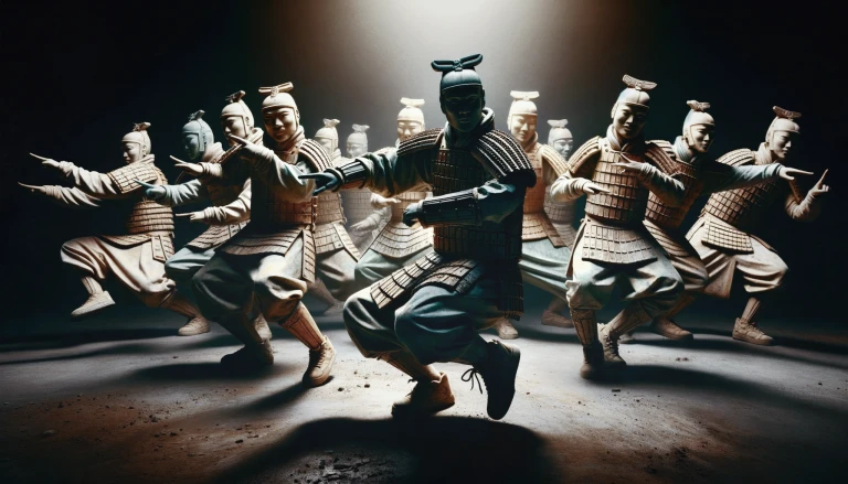 The Terracotta Army with street dance moves