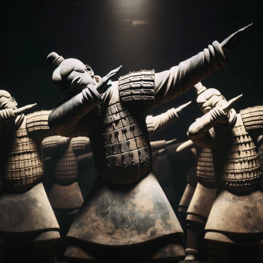 terra cotta warriors with dabbing moves