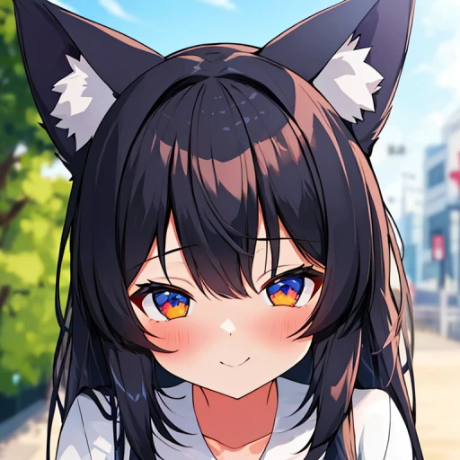 Cat girl on the street (3)
