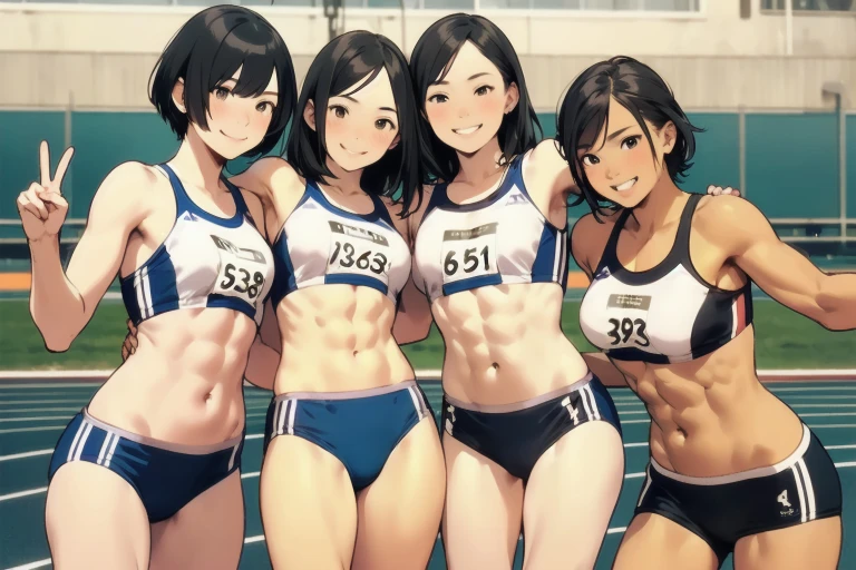 High school girls track and field club.