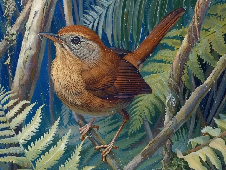 “The bush warbler...