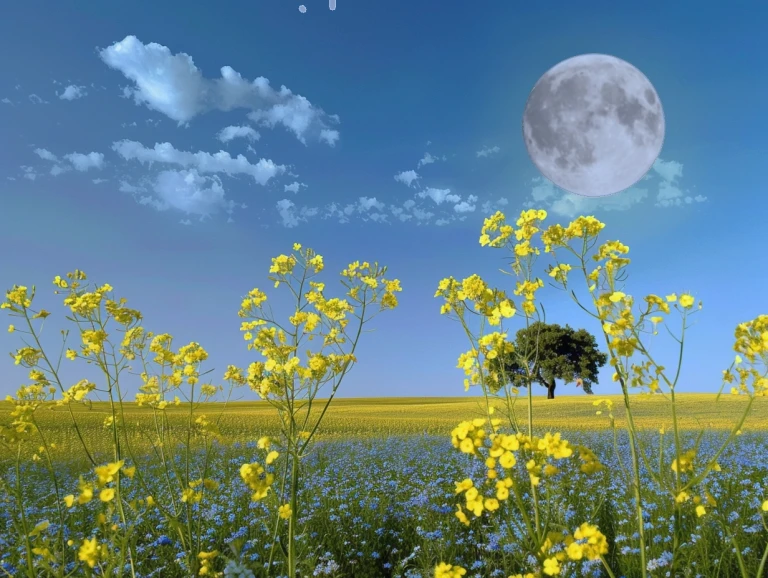 “The canola flowers.…