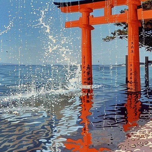 … The shrine torii gate.”