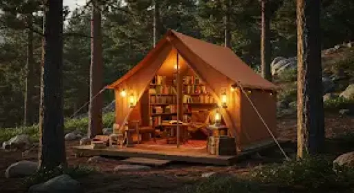 tent bookstore
