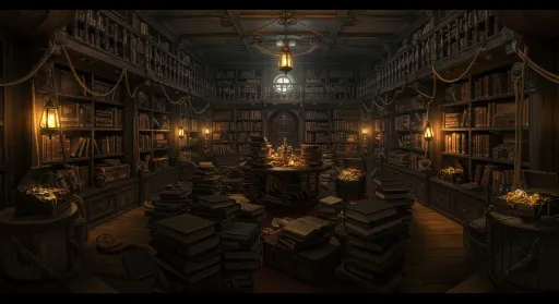 The library in the ship.