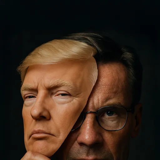 Swedish politician  with ztrump mask