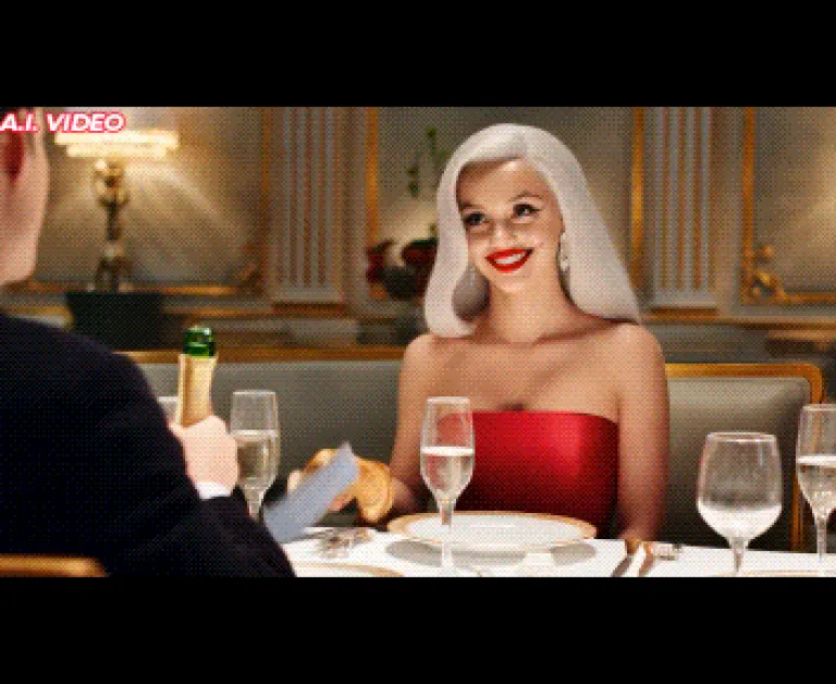 marilyn monroe @ dinner - A.I. VIDEO