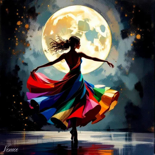 dancing moon