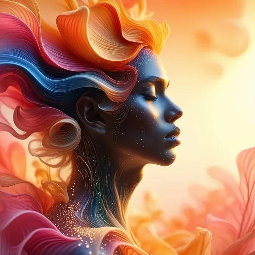 rainbow woman