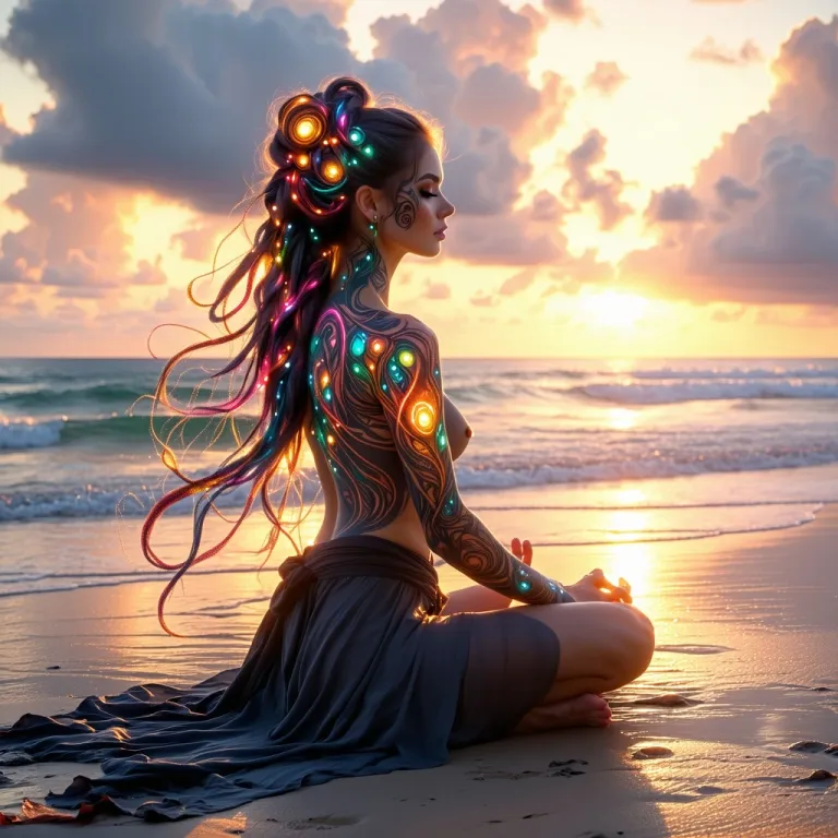 glowy  sunset