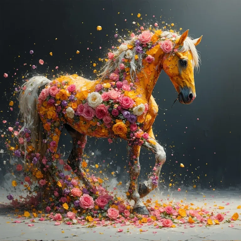 flower horse