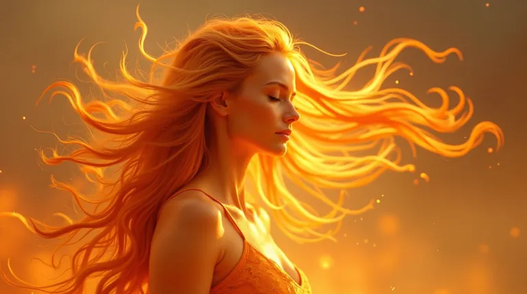 orange glow