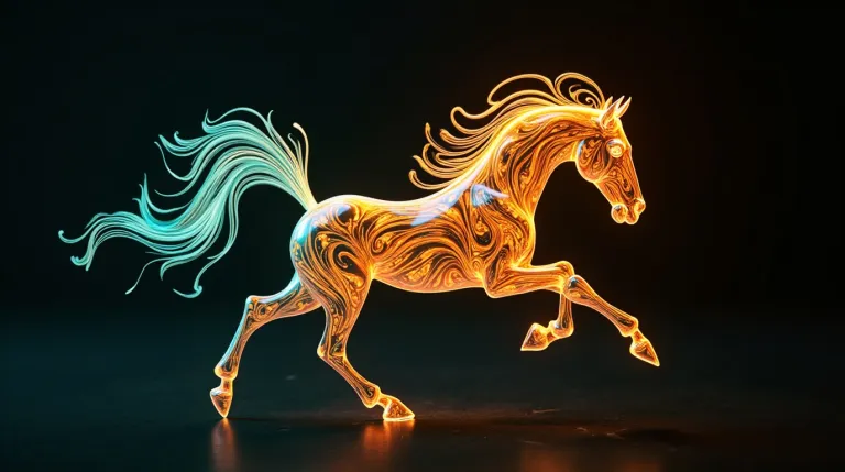 glowy horse