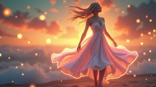 glowy woman