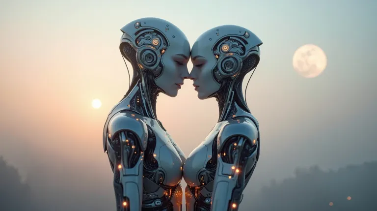 sunset kiss