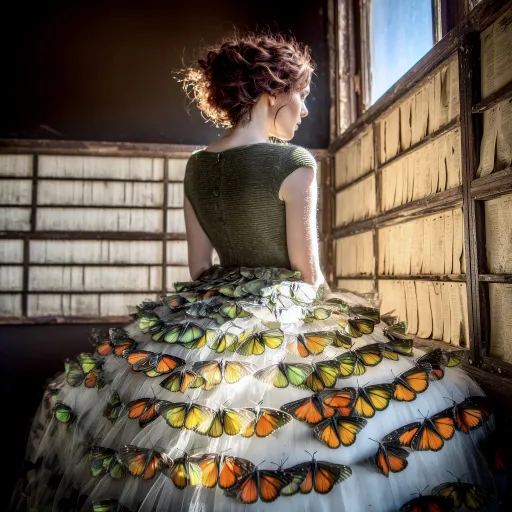The butterfly’s assumption-gown