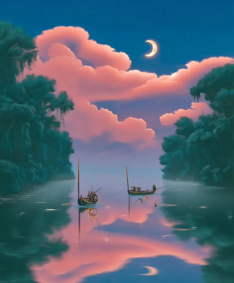 They Lived Enamored of the Lovely Moon