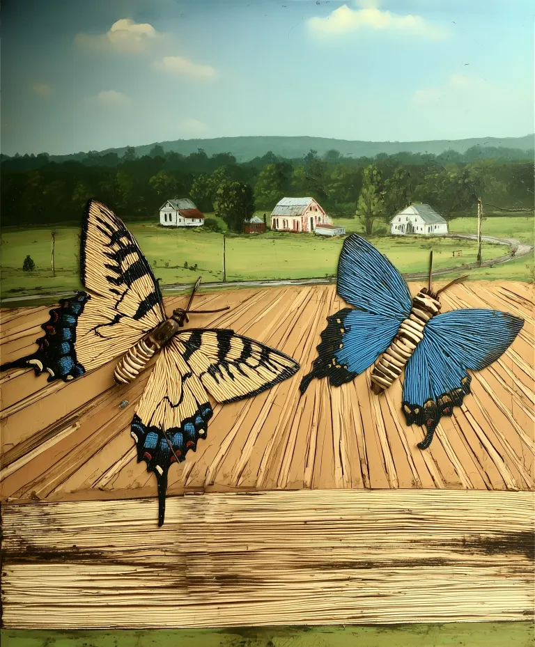 Two Butterflies went out at Noon—