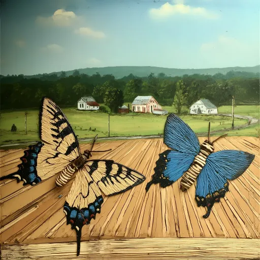 Two Butterflies went out at Noon—