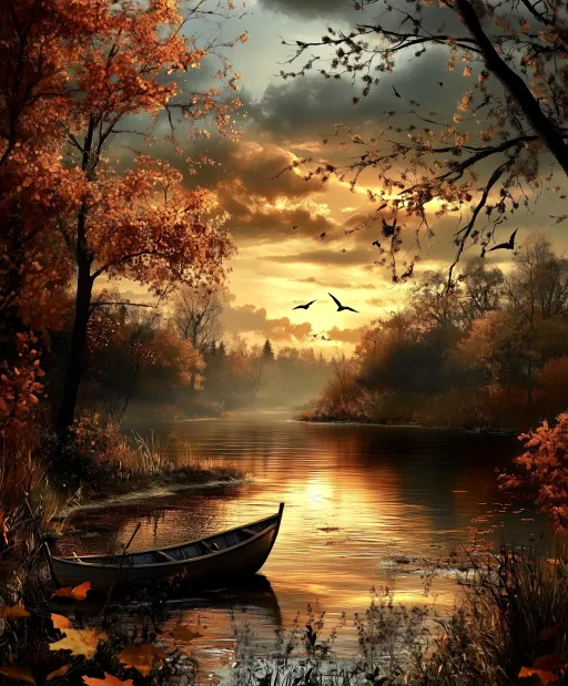 A Boat, Beneath a Sunny Sky