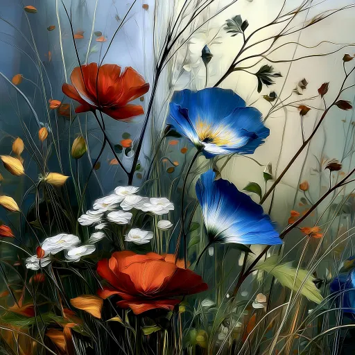 “The dew is on the grasses, dear,     The blush is on the rose, And swift across our dial-youth,     A shifting shadow goes.
The primrose moments, lush with bliss.     Exhale and fade away, Life may renew the Autumn time,     But nevermore the May!”

—Georgia Douglas Johnson (Youth)

#AIart #Midjourney7 #Poetry