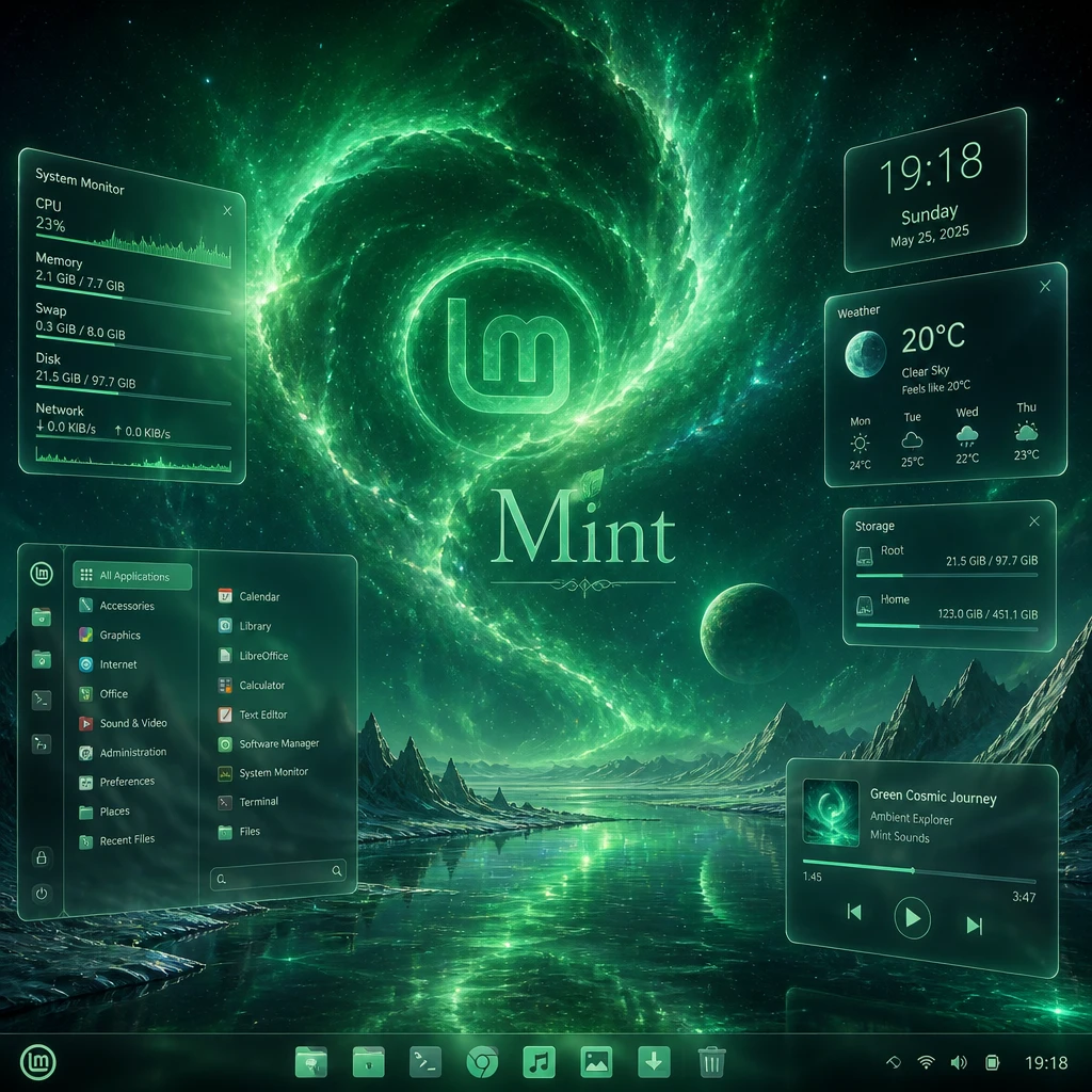 Linux Mint AI Art album by Milos